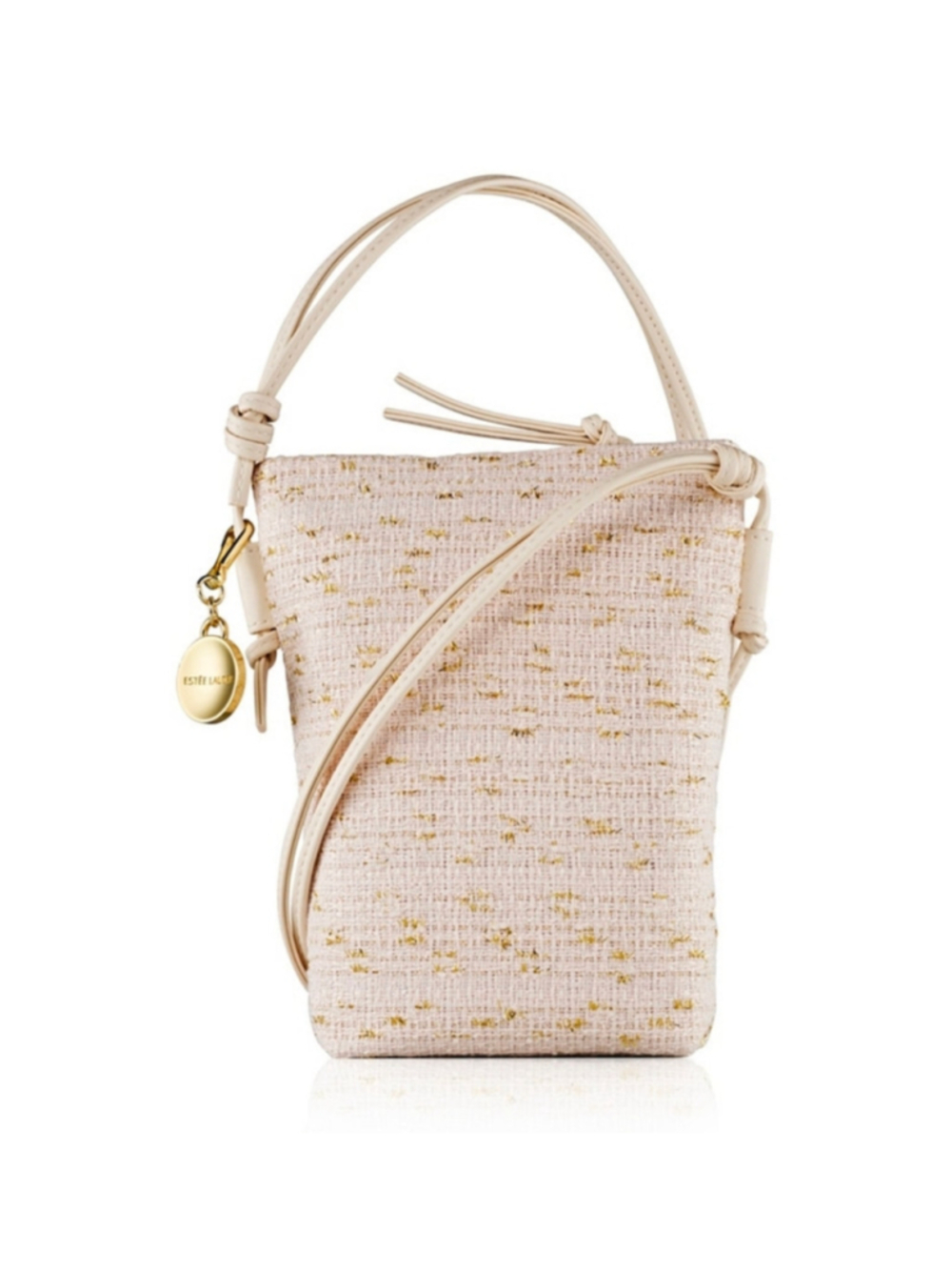 Women's Estée Lauder Mini Phone Bag Beige Gold NWOT